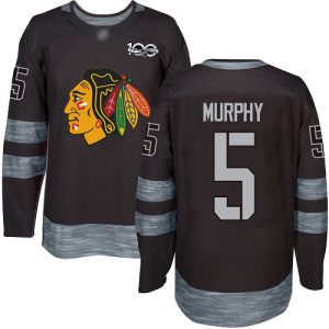 Gorgeous Adidas Blackhawks #5 Connor Murphy Black 1917 2017 100th Anniversary Stitched NHL Jersey perfect for game days