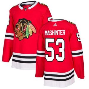 Stylish Adidas Blackhawks #53 Brandon Mashinter Red Home Authentic Stitched NHL Jersey to stand out at the stadium