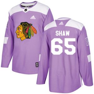 Fantastic Adidas Blackhawks #65 Andrew Shaw Purple Authentic Fights Cancer Stitched NHL Jersey for ultimate hockey enthusiasts