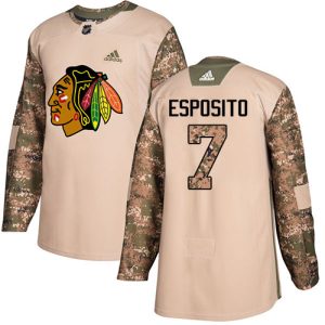 Chic Adidas Blackhawks #7 Tony Esposito Camo Authentic 2017 Veterans Day Stitched NHL Jersey to elevate your fan gear collection