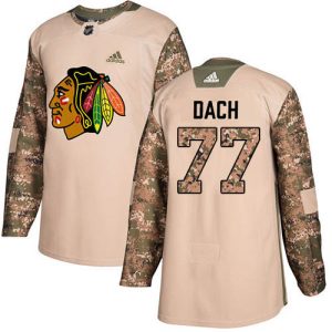 Stylish Adidas Blackhawks #77 Kirby Dach Camo Authentic 2017 Veterans Day Stitched NHL Jersey for ultimate hockey enthusiasts