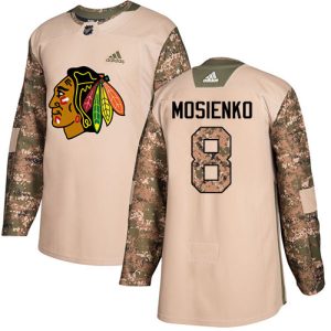 Top - notch Adidas Blackhawks #8 Bill Mosienko Camo Authentic 2017 Veterans Day Stitched NHL Jersey for ultimate hockey enthusiasts