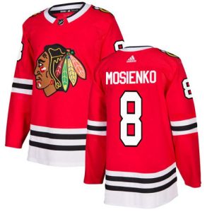 Chic Adidas Blackhawks #8 Bill Mosienko Red Home Authentic Stitched NHL Jersey to show your team spirit