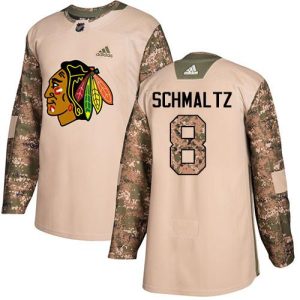 Premium Adidas Blackhawks #8 Nick Schmaltz Camo Authentic 2017 Veterans Day Stitched NHL Jersey for die - hard fans
