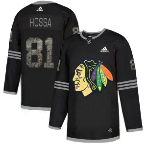 Stylish Adidas Blackhawks #81 Marian Hossa Black Authentic Classic Stitched NHL Jersey to elevate your fan gear collection