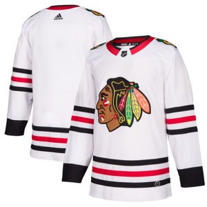 Amazing Adidas Blackhawks Blank White Road Authentic Stitched NHL Jersey for die - hard fans