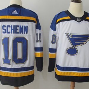 Chic Adidas Blues #10 Brayden Schenn White Road Authentic Stitched NHL Jersey to elevate your fan gear collection