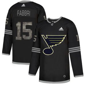 Stunning Adidas Blues #15 Robby Fabbri Black Authentic Classic Stitched NHL Jersey to elevate your fan gear collection