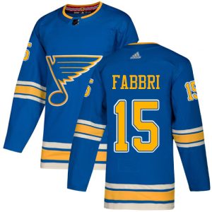 Amazing Adidas Blues #15 Robby Fabbri Light Blue Alternate Authentic Stitched NHL Jersey to stand out at the stadium