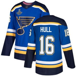 Sleek Adidas Blues #16 Brett Hull Blue Home Authentic Stanley Cup Champions Stitched NHL Jersey for ultimate hockey enthusiasts