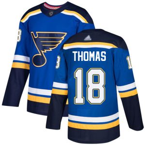 Chic Adidas Blues #18 Robert Thomas Blue Home Authentic Stitched NHL Jersey a must - have for collectors