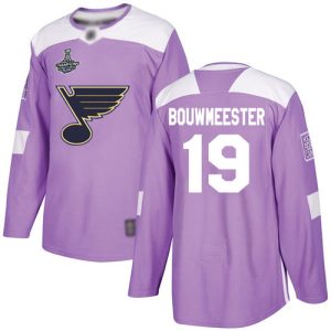 Amazing Adidas Blues #19 Jay Bouwmeester Purple Authentic Fights Cancer Stanley Cup Champions Stitched NHL Jersey to stand out at the stadium