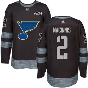 Fantastic Adidas Blues #2 Al MacInnis Black 1917 2017 100th Anniversary Stitched NHL Jersey for ultimate hockey enthusiasts