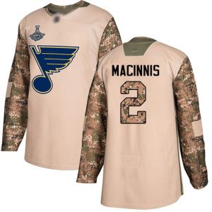 Stylish Adidas Blues #2 Al MacInnis Camo Authentic 2017 Veterans Day Stanley Cup Champions Stitched NHL Jersey for ultimate hockey enthusiasts
