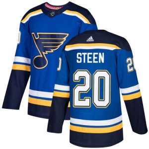 Chic Adidas Blues #20 Alexander Steen Blue Home Authentic Stitched NHL Jersey for ultimate hockey enthusiasts