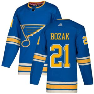 Stylish Adidas Blues #21 Tyler Bozak Blue Alternate Authentic Stitched NHL Jersey to stand out at the stadium