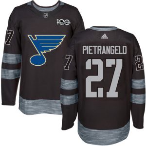 Amazing Adidas Blues #27 Alex Pietrangelo Black 1917 2017 100th Anniversary Stitched NHL Jersey for ultimate hockey enthusiasts
