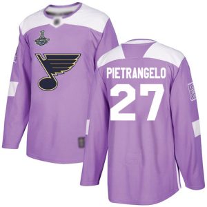 Premium Adidas Blues #27 Alex Pietrangelo Purple Authentic Fights Cancer Stanley Cup Champions Stitched NHL Jersey perfect for game days