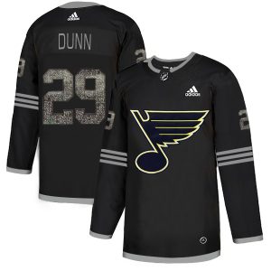 Stylish Adidas Blues #29 Vince Dunn Black Authentic Classic Stitched NHL Jersey for die - hard fans