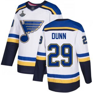 Gorgeous Adidas Blues #29 Vince Dunn White Road Authentic Stanley Cup Champions Stitched NHL Jersey to stand out at the stadium