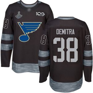Cool Adidas Blues #38 Pavol Demitra Black 1917 2017 100th Anniversary Stanley Cup Champions Stitched NHL Jersey for ultimate hockey enthusiasts