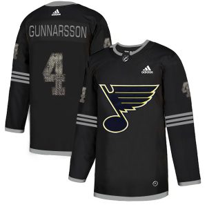Chic Adidas Blues #4 Carl Gunnarsson Black Authentic Classic Stitched NHL Jersey to elevate your fan gear collection