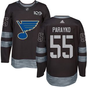 Fantastic Adidas Blues #55 Colton Parayko Black 1917 2017 100th Anniversary Stitched NHL Jersey to elevate your fan gear collection
