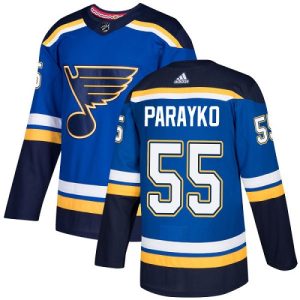 Top - notch Adidas Blues #55 Colton Parayko Blue Home Authentic Stitched NHL Jersey for ultimate hockey enthusiasts