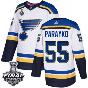 Cool Adidas Blues #55 Colton Parayko White Road Authentic 2019 Stanley Cup Final Stitched NHL Jersey a must - have for collectors