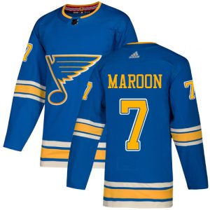 Gorgeous Adidas Blues #7 Patrick Maroon Light Blue Alternate Authentic Stitched NHL Jersey for die - hard fans
