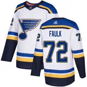 Amazing Adidas Blues #72 Justin Faulk White Road Authentic Stitched NHL Jersey a must - have for collectors
