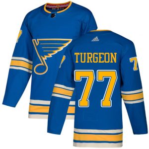 Top - notch Adidas Blues #77 Pierre Turgeon Light Blue Alternate Authentic Stitched NHL Jersey a must - have for collectors