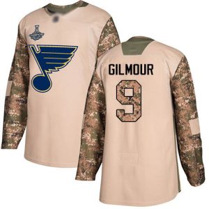 Chic Adidas Blues #9 Doug Gilmour Camo Authentic 2017 Veterans Day Stanley Cup Champions Stitched NHL Jersey perfect for game days