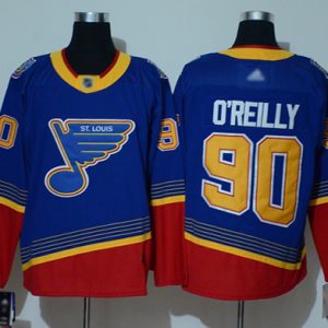 Fantastic Adidas Blues #90 Ryan O'Reilly Blue/Red Authentic 2019 Heritage Stitched NHL Jersey for die - hard fans