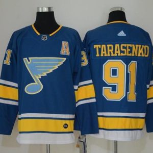 Stylish Adidas Blues #91 Vladimir Tarasenko Blue Alternate Authentic Stitched NHL Jersey to stand out at the stadium