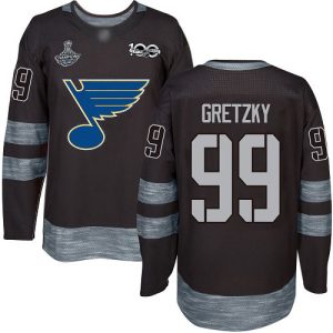 Cool Adidas Blues #99 Wayne Gretzky Black 1917 2017 100th Anniversary Stanley Cup Champions Stitched NHL Jersey perfect for game days