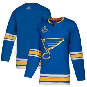 Gorgeous Adidas Blues Blank Blue Alternate Authentic Stanley Cup Champions Stitched NHL Jersey perfect for game days