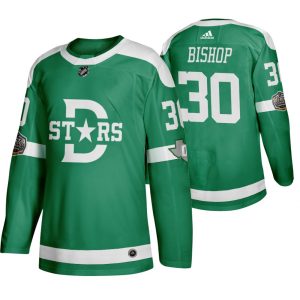 Chic Adidas Dallas Stars #30 Ben Bishop Men's Green 2020 Winter Classic Retro NHL Jersey for die - hard fans
