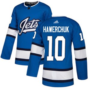 Stylish Adidas Jets #10 Dale Hawerchuk Blue Alternate Authentic Stitched NHL Jersey a must - have for collectors