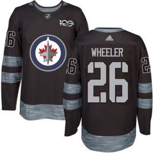 Cool Adidas Jets #26 Blake Wheeler Black 1917 2017 100th Anniversary Stitched NHL Jersey to elevate your fan gear collection
