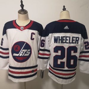 Stunning Adidas Jets #26 Blake Wheeler White Third Stitched NHL Jersey to show your team spirit
