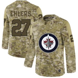Sleek Adidas Jets #27 Nikolaj Ehlers Camo Authentic Stitched NHL Jersey a must - have for collectors
