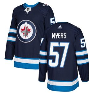 Premium Adidas Jets #57 Tyler Myers Navy Blue Home Authentic Stitched NHL Jersey a must - have for collectors