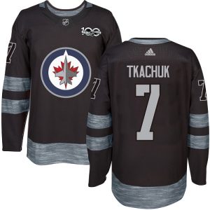 Gorgeous Adidas Jets #7 Keith Tkachuk Black 1917 2017 100th Anniversary Stitched NHL Jersey a must - have for collectors