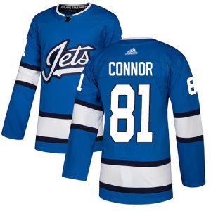 Stylish Adidas Jets #81 Kyle Connor Blue Alternate Authentic Stitched NHL Jersey to stand out at the stadium