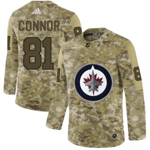 Cool Adidas Jets #81 Kyle Connor Camo Authentic Stitched NHL Jersey perfect for game days