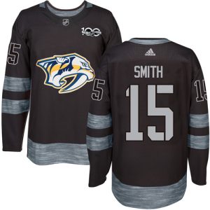Stylish Adidas Predators #15 Craig Smith Black 1917 2017 100th Anniversary Stitched NHL Jersey to show your team spirit