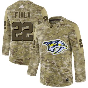 Gorgeous Adidas Predators #22 Kevin Fiala Camo Authentic Stitched NHL Jersey for ultimate hockey enthusiasts