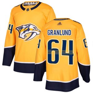 Chic Adidas Predators #64 Mikael Granlund Yellow Home Authentic Stitched NHL Jersey to show your team spirit