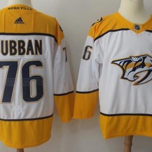 Top - notch Adidas Predators #76 P.K Subban White Road Authentic Stitched NHL Jersey a must - have for collectors